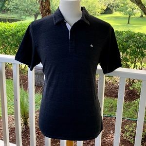 rag & bone Men's Black Polo Shirt